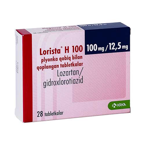 Лориста Н 12,5 мг/100 мг таб №28 KRKA (Словения)