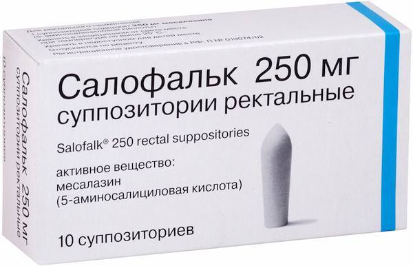 салофальк 250мг супп №10