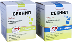 Секнил 1000мг таб №6