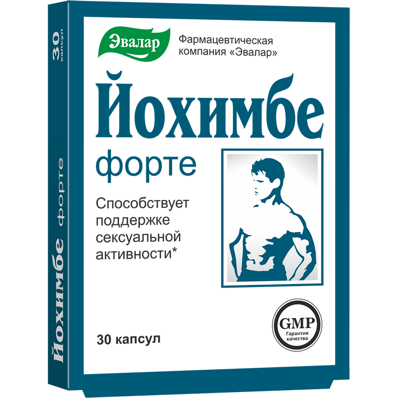 Йохимбе форте эвалар капс. №30