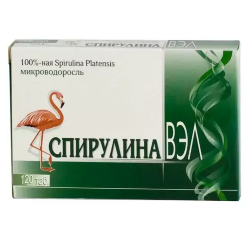 Спирулина ВЭЛ 500мг таб №120