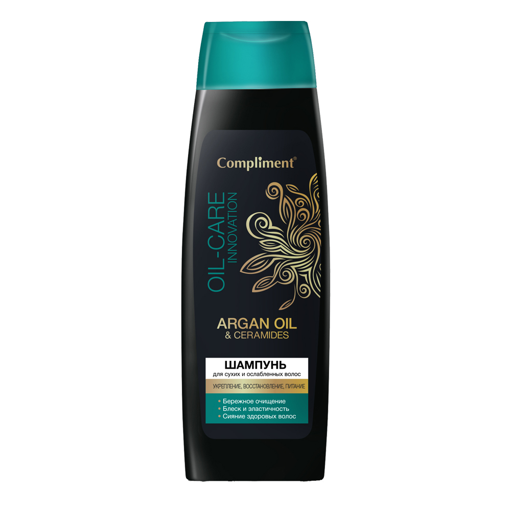 Compliment Argan Oil & Ceramides Шампунь для сухих и ослабленных волос 400мл