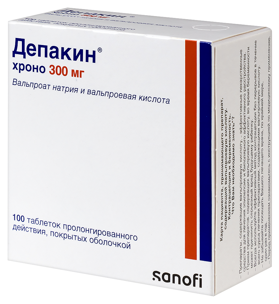 Депакин хроно 300мг таб №100