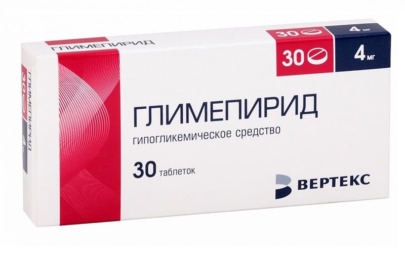Глимепирид-Вертекс 4мг таб №30