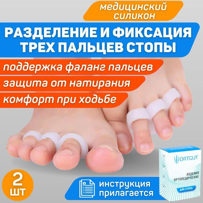 Вкладыш под пальцы с 3 фиксир кольцами
