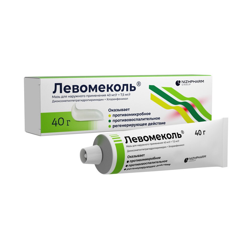 Левомеколь мазь 40г Нижфарм