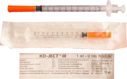 Инсулин шприц KD-JEST 1мл  №1