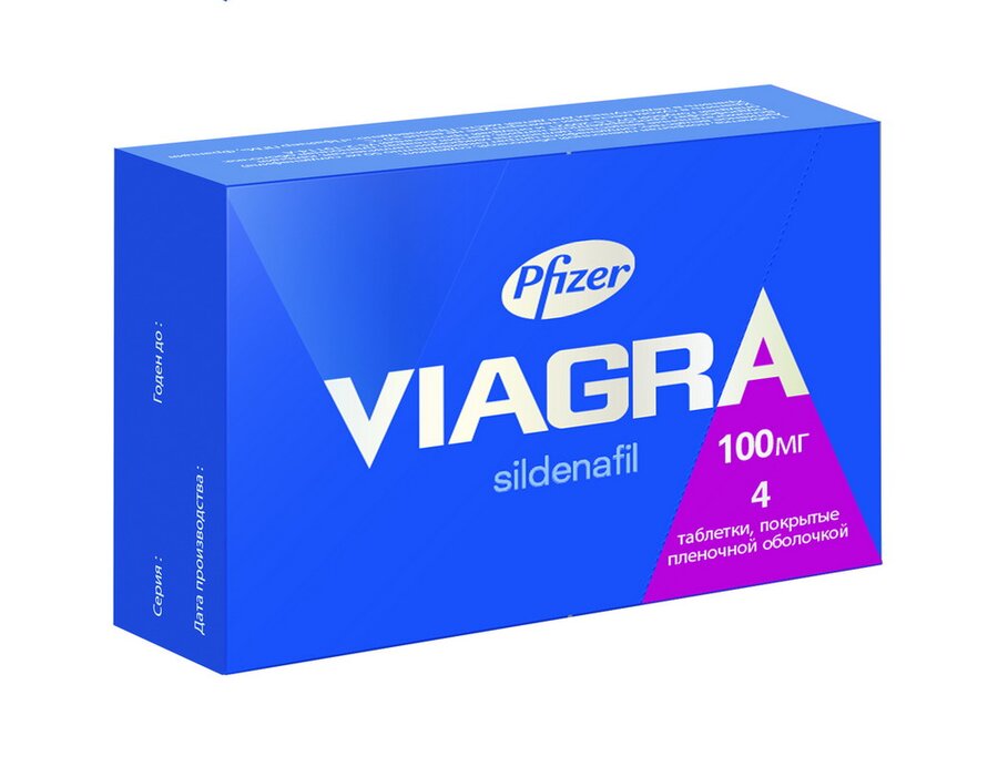 Виагра 100мг таб №4 Sildenafil