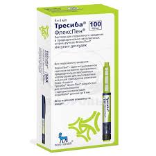 Тресиба ФлексПен, р-р для п/к введ 100 ед/мл 3 мл картриджи в шприц-ручках №5