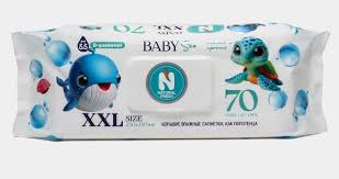 Салфетка влажный Natural Fresh  Baby Sea  XXL №70