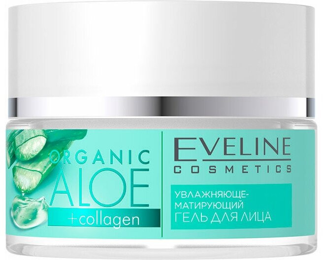 Гель для лица Eveline Cosmetics Organic Aloe+Collagen 50мл
