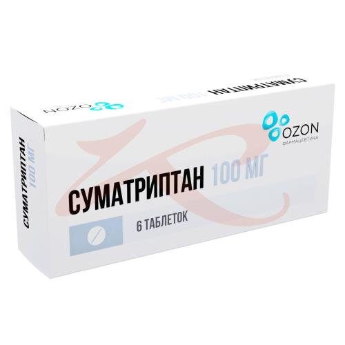 Суматриптан 100мг таб №6