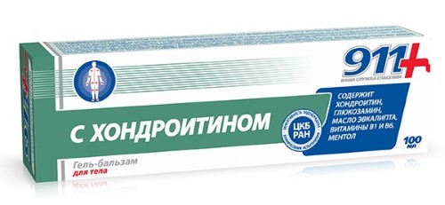 911 с хондроитином гель-бальзам 100мл
