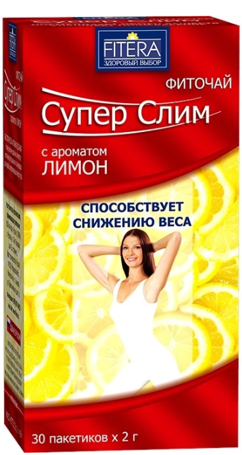 ФИТОЧАЙ СУПЕР СЛИМ ЛИМОН 2,0 N30 ПАК