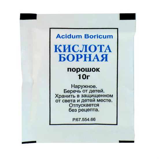 Борная кислота порошок 10гр