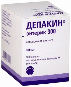 Депакин энтерик 300мг таб №100