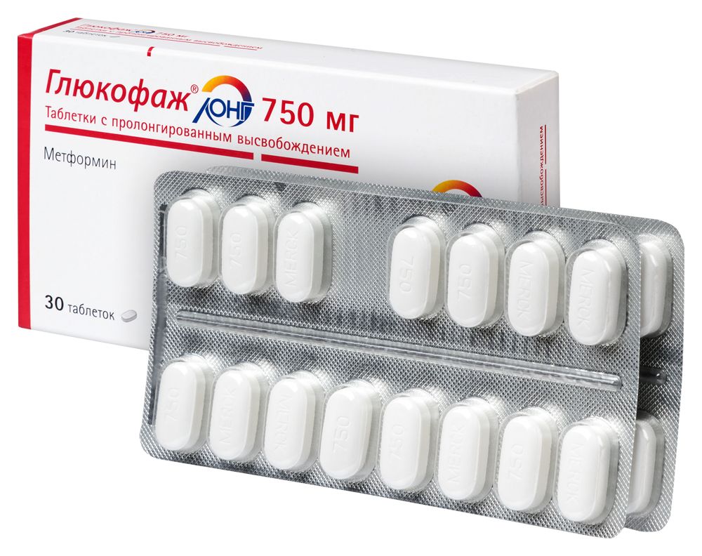 Глюкофаж лонг 750мг таб №30