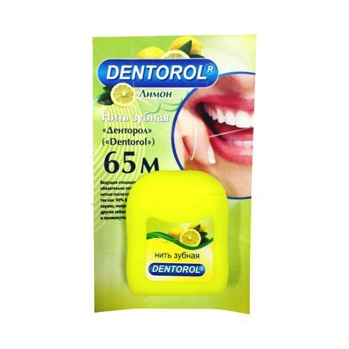 Dentorol зубная нить лимон 65м