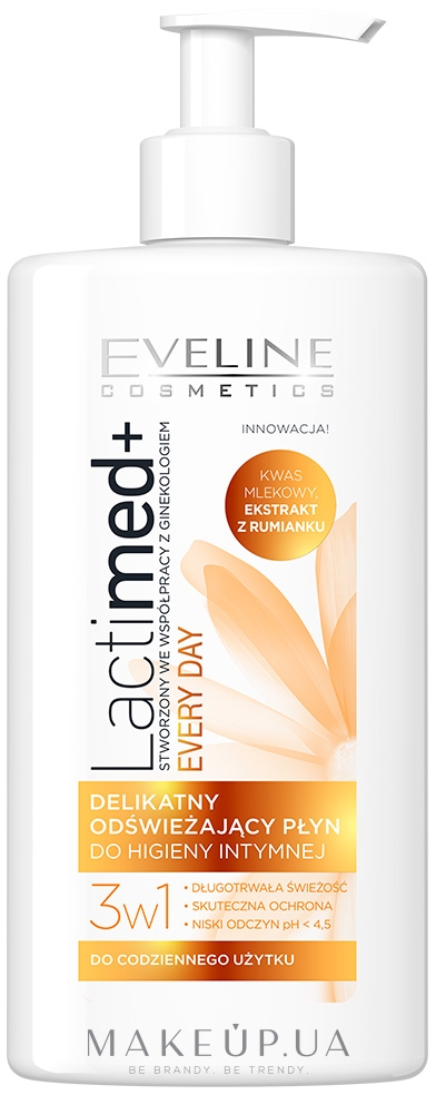 Гель для интимной гигиены 3 в 1 Eveline Cosmetics Lactimed+ Delicate Intimate Gel 250мл