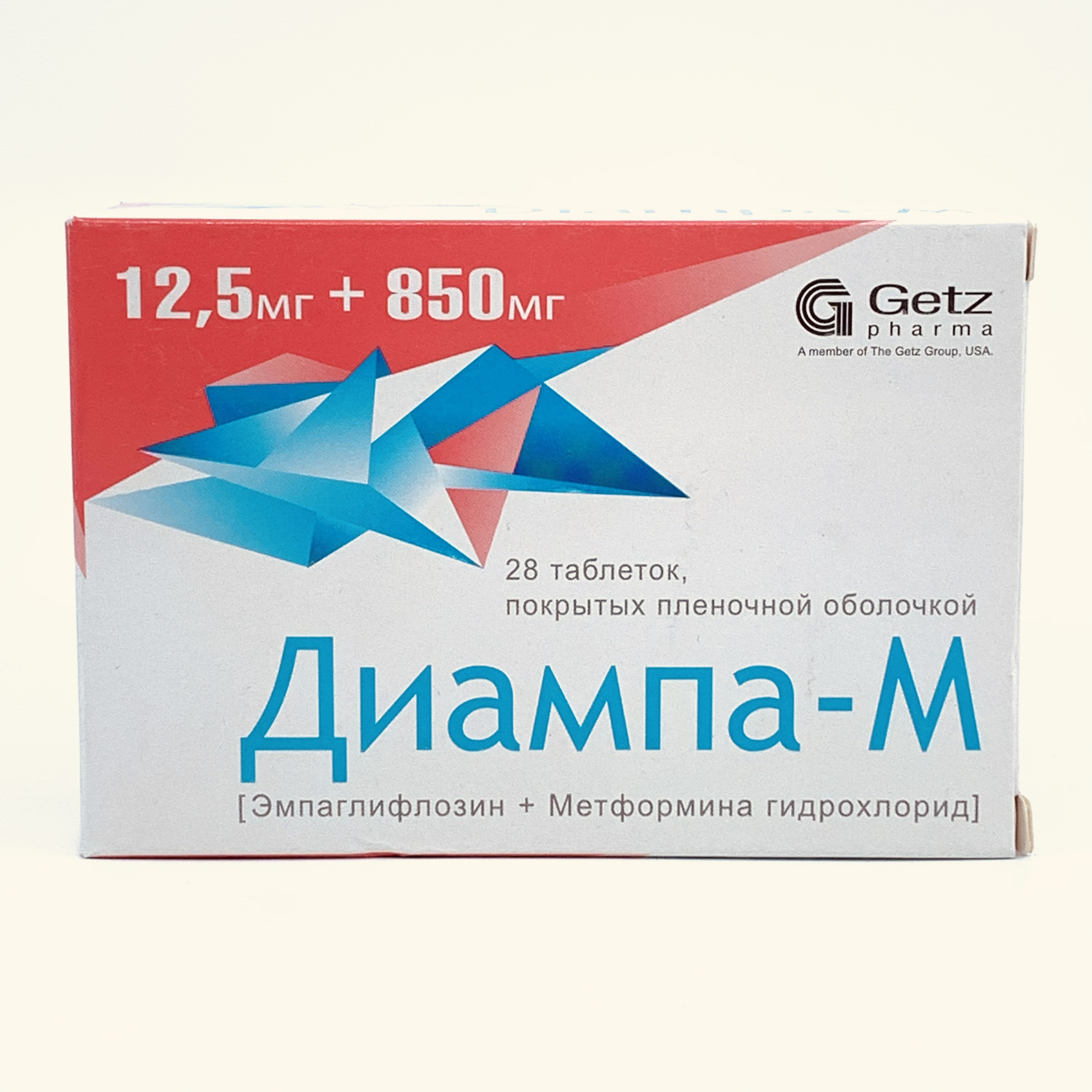 Диампа-М 12,5мг/850мг таб №28