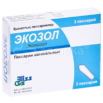 Экозор (эконазол) 150мг ваг супп №3