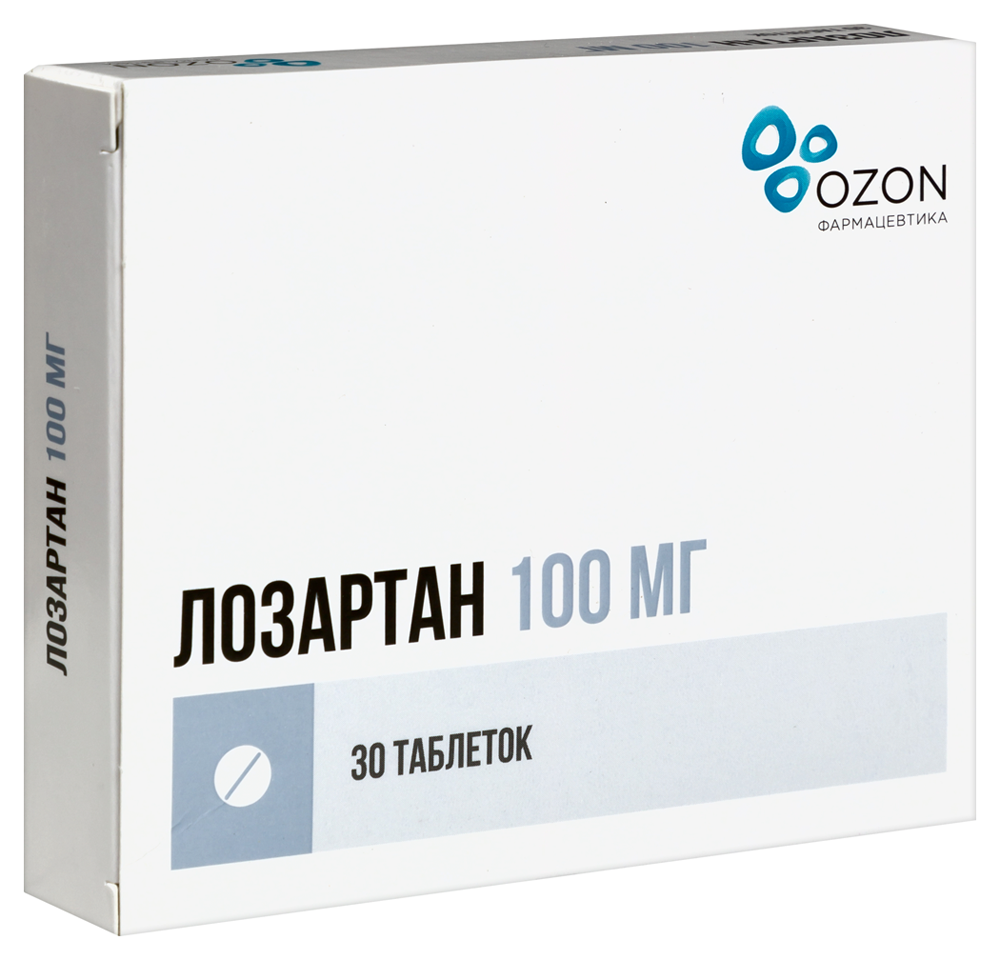 Лозартан 100мг таб №30