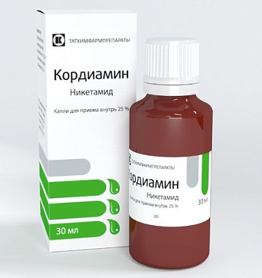 Кордиамин  250мг/мл капли 30мл