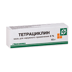 Тетрациклин 1% мазь глазные 3 г