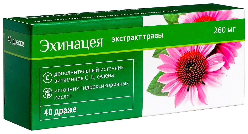 Эхинацея биокор комплекс n40 драже
