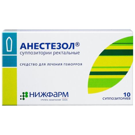 Анестезол  мер супп №10