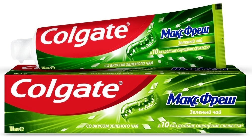 colgate макс фреш 100мл зелёный чай