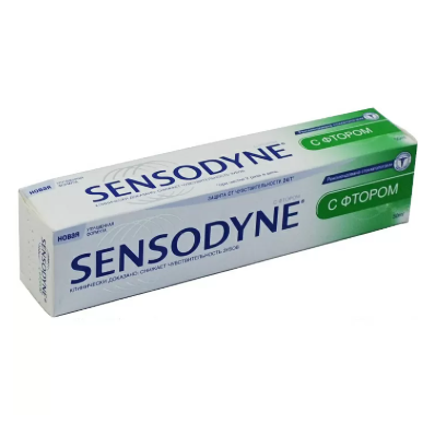 Зубная паста сенсодин С Фтором 50ml-12