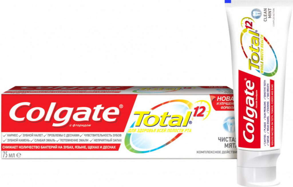 Colgate зуб.паста тотал чистая мята 75мг