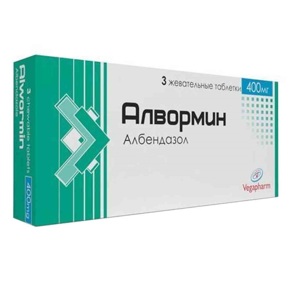 Алвормин 400мг таб №3