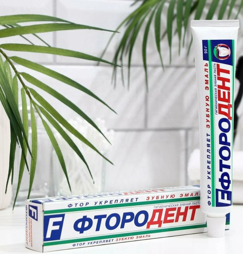 Зубная паста  мел фтородент 90г