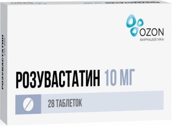 Розувастатин 10мг таб №28 Озон