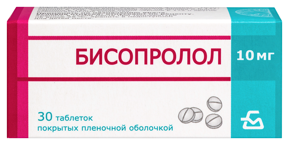 Бисопролол  10мг таб №30
