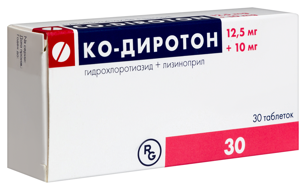 Ко-Диротон 10+ 12,5мг таб №30