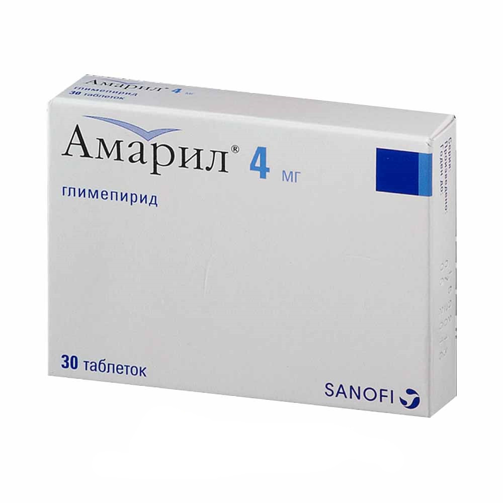 Амарил 4мг таб №30 (Турция)
