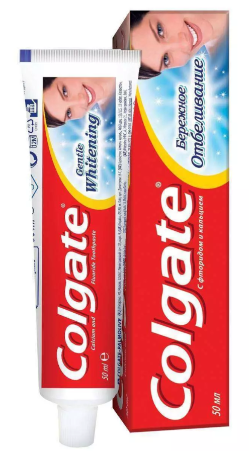 Зубная паста Colgate Бережное отбеливание 50мл