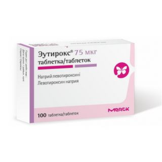Эутирокс 75мкг таб  №100