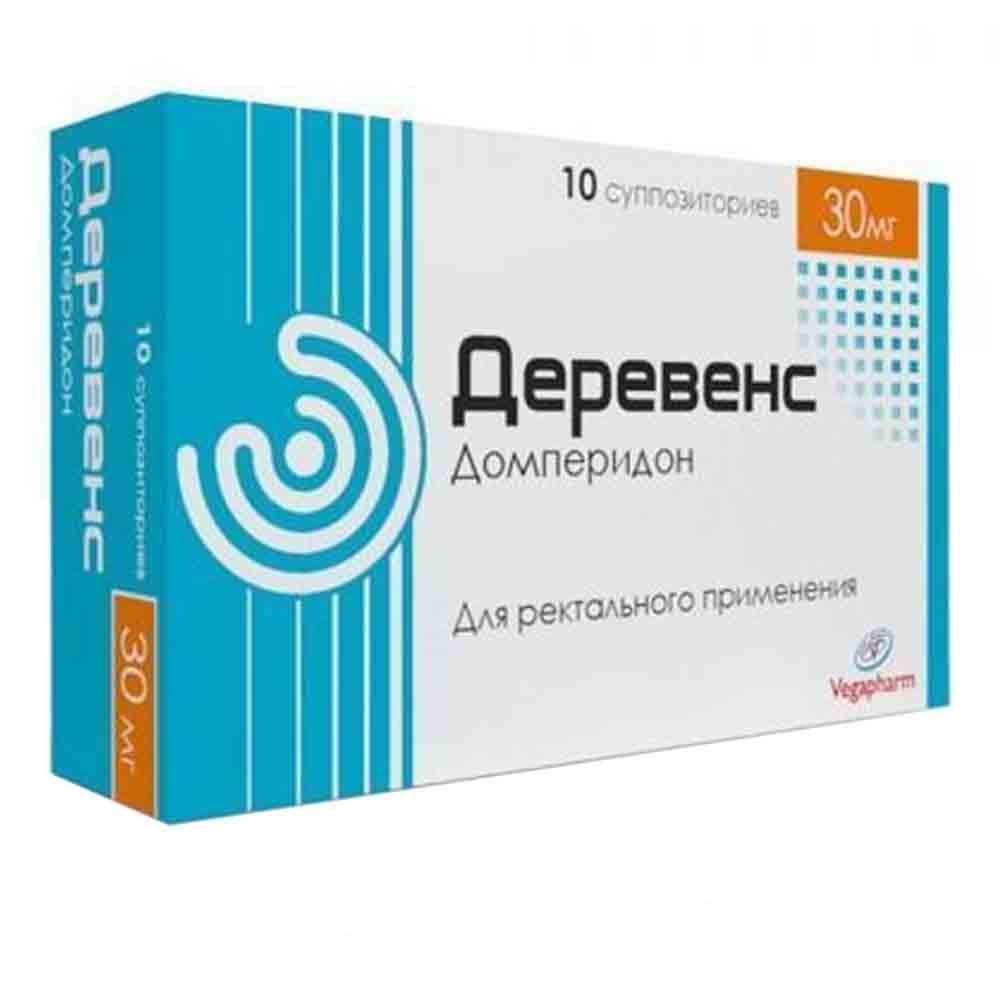 Деревенс 30мг супп №10