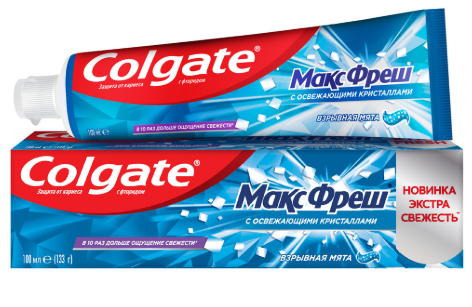 colgate макс фреш  100мл взрывная мята