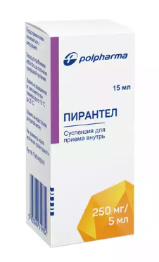 Пирантел 250мг сусп 15мл