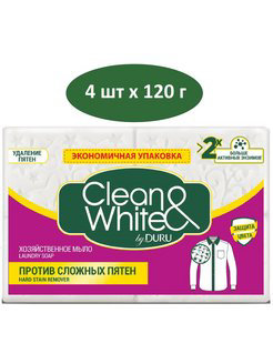 Мыла Cleans White 4*120г=480г №4
