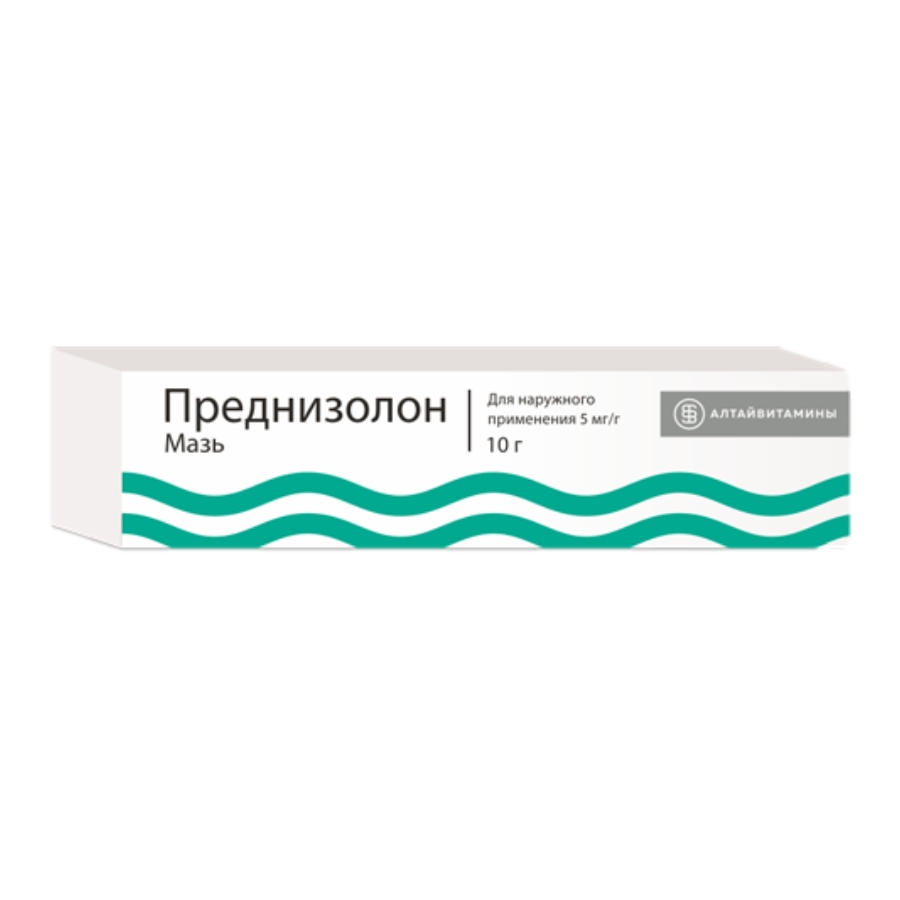 Преднизолон 5мг/г мазь 10г