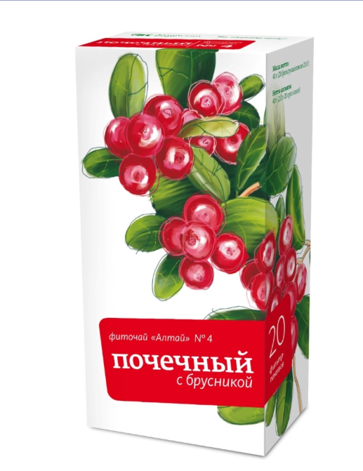 Фиточай алтай №4 почечный брусника 2,0 n20 ф/п