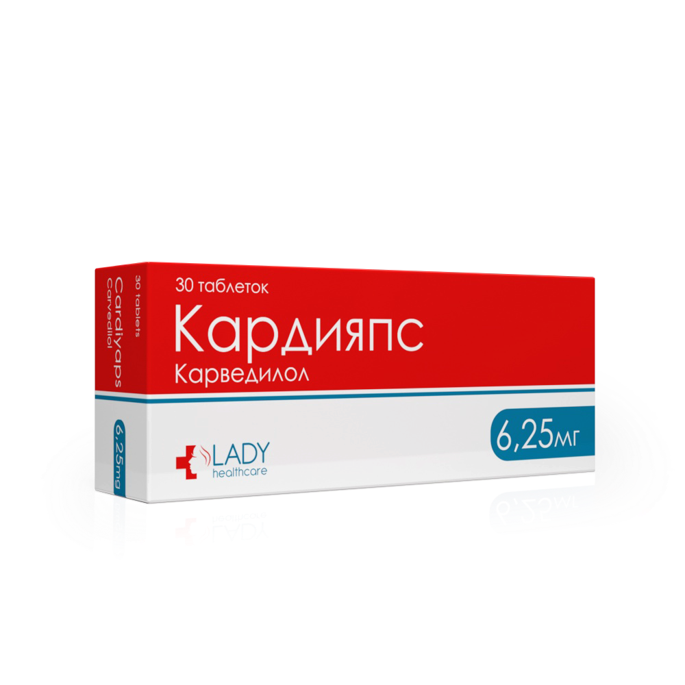Кардияпс 6,25мг таб №30