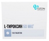 L- Тироксин 50мкг таб №100 (Озон)